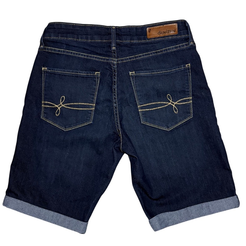 denizen from Levi's Bermuda Womens Indigo Denim Cuffed Shorts Size 2 - Picture 7 of 7